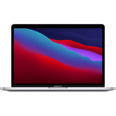 Macbook Pro 13″ Silver M1 chip 8C GPU 8GB 256GB Retina with Touch Bar Touch ID 2021