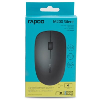 Rapoo Multi-mode Silent Wireless Mouse M200 – DARK GREY – BT/2.4Ghz