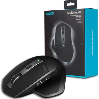 Rapoo Multi-mode Wireless Laser Mouse MT750s – BLACK – BT/2.4Ghz