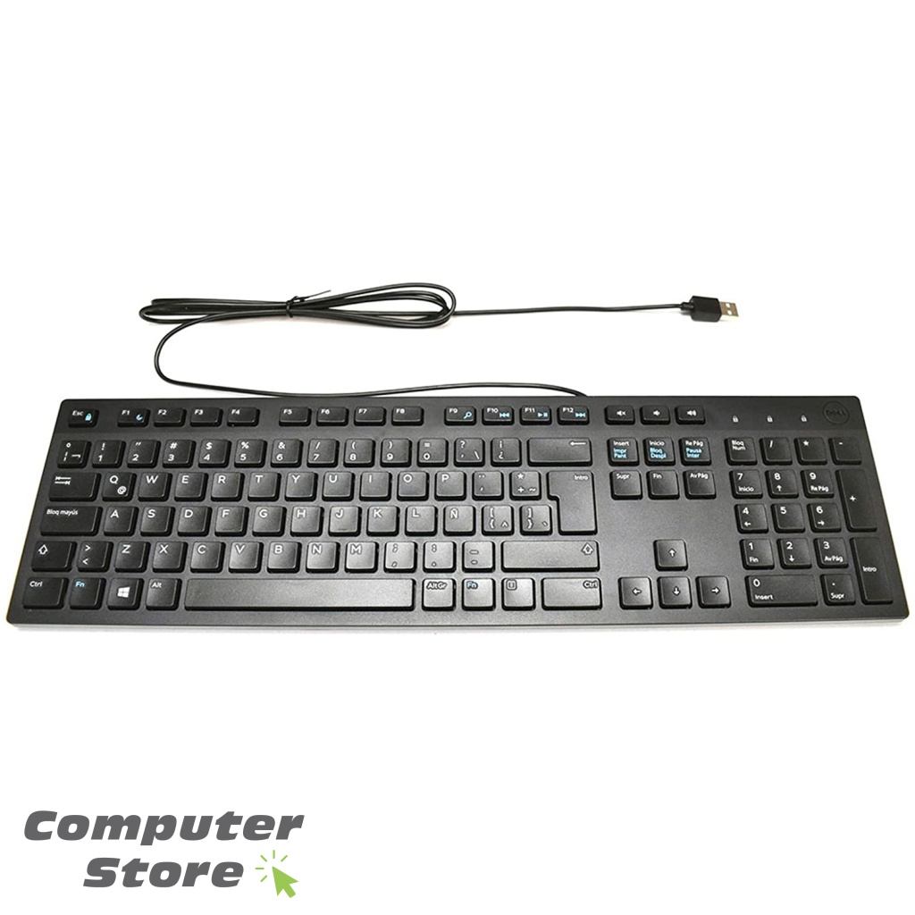 Tastiera Dell KB216 Cablata, Layout Ucraino, Tasti Multimediali E Di Scelta Rapida, Resistente Agli Schizzi