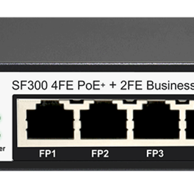 COMMANDO SF300 4FE PoE+, 2FE Uplinks, Unmanaged Switch