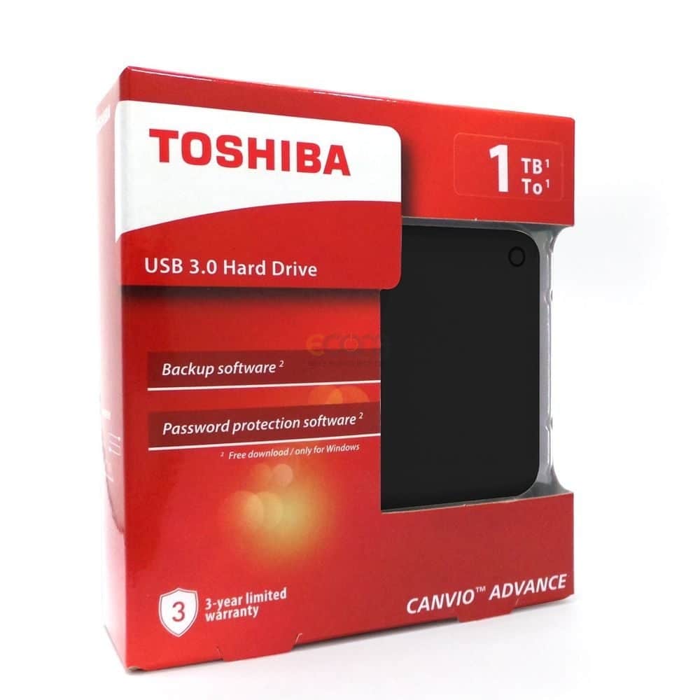 Jordbær sjæl boom Toshiba Canvio Advance 1TB Portable External Hard Drive USB 3.0 - Computer  Store Uganda Limited