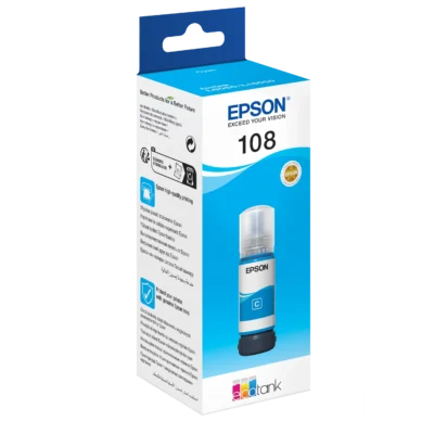 Epson 108 EcoTank Cyan Ink Bottle