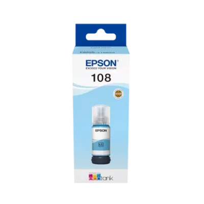 Epson 108 EcoTank Light Cyan Ink Bottle