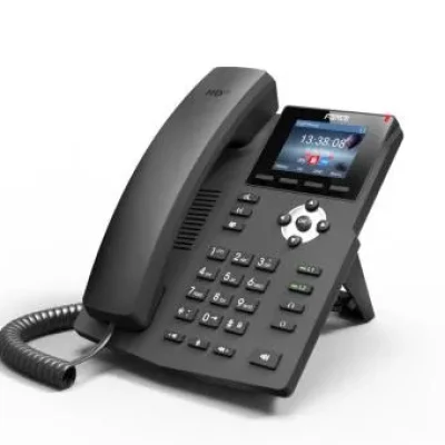 Fanvil colour screen 2.4″ IP phone with POE support and PSU