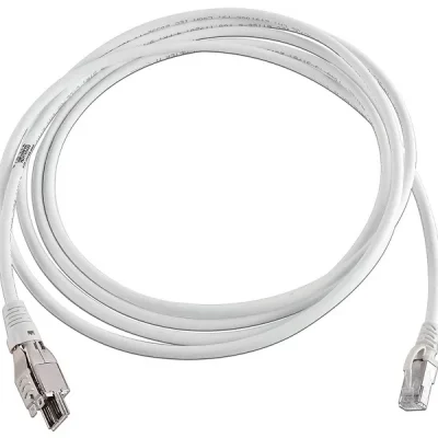 PC,TERA4P,RJ45,6A,S/FTP,T568B,STR,CM/LSOH1,IVRY,WHT,2M