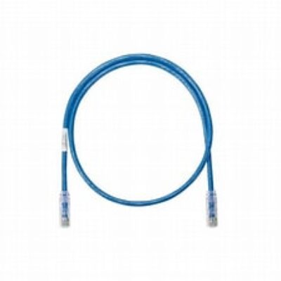 MOD CORD, CAT6 UTP, 1M, BLUE JKT, CLEAR BOOT,CM,LS0H,BULK