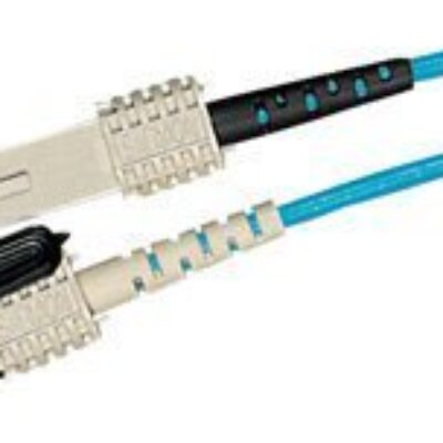 FIBER JUMPER,DUPLEX,XGLO,MM,LC/SC,OM3,50/125,AQUA,LSOH,3M