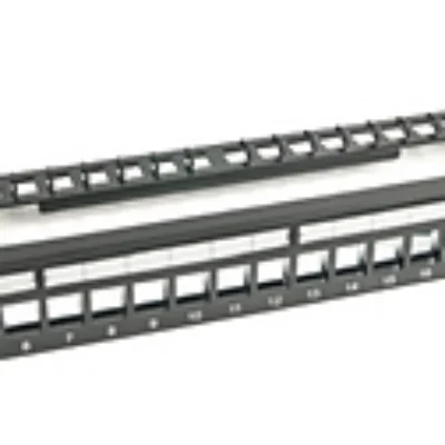 Giganet CAT 6A FTP 48 Port Blank Patch Panel with Rear Wire Manager