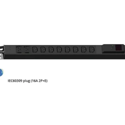 Giganet 10 x C13 , 2 x C19 , 230V/16A Vertical Metered PDU