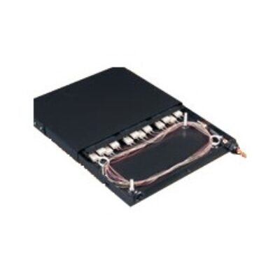 FIBER CONNECT PANEL,FIXED TRAY     BLACK,1RMS