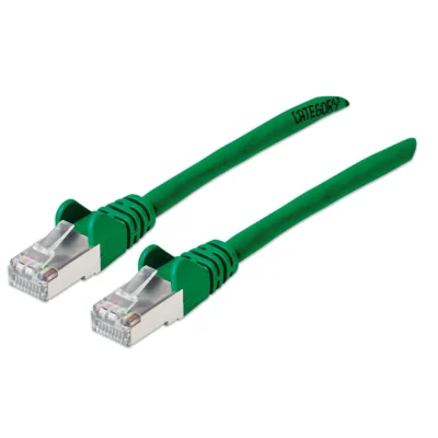 GIGANET Category 6A S/FTP 26AWG LSOH GREEN Patch cord 1M 50U’