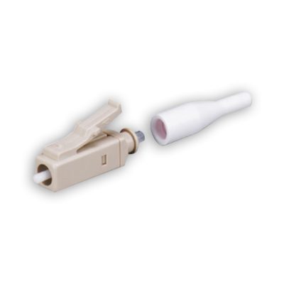 FIBER CONNECTOR,MM,LC,SIMPLEX  BUFFERED BOOT,BEIGE