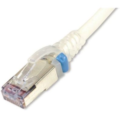 SIEMON MODULAR CORD, CAT6 UTP, 1M, WHITE JKT, CLEAR BOOT,CM,LS0H