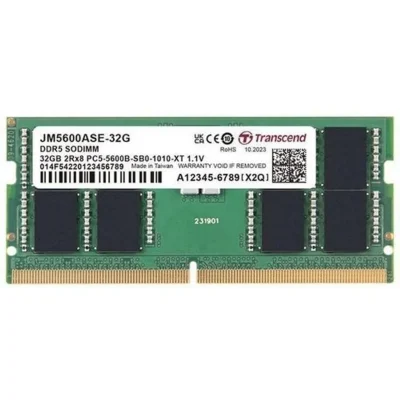 Transcend 32GB JM DDR5 5600 SO-DIMM 2Rx8 2Gx8 CL46 1.1V