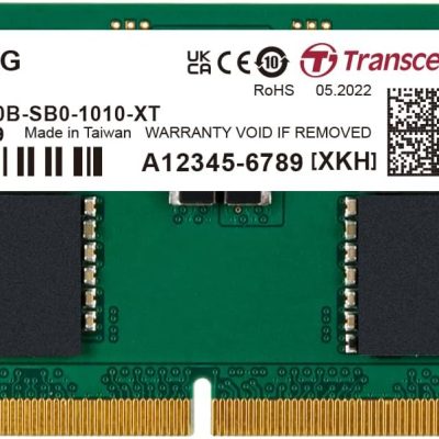 Transcend 32GB DDR5 4800 SO-DIMM 2Rx8 1.1V, RAM