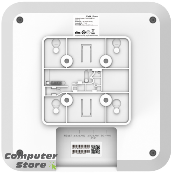 RG-RAP2260(H) Reyee Wi-Fi 6 AX6000 High-density Multi-G Ceiling Access Point - Image 3