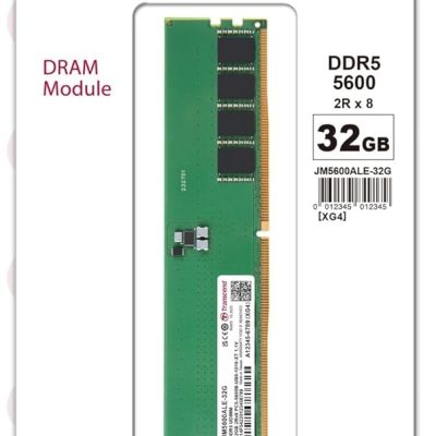 Transcend 32GB DDR5 5600Mhz (2Gx8) x16 Desktop Memory