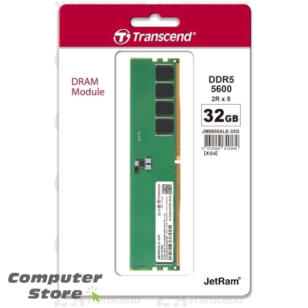 Transcend 32GB DDR5 5600Mhz (2Gx8) x16 Desktop Memory