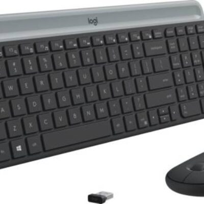 LOGITECH Slim Wireless Keyboard and Mouse Combo MK470 – GRAPHITE