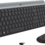 LOGITECH Slim Wireless Keyboard and Mouse Combo MK470 - GRAPHITE