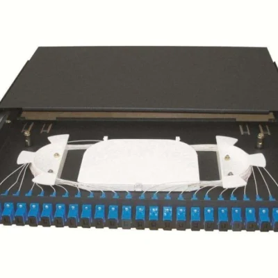 GIGANET 1U 19″ 24 WAY PATCH PANEL