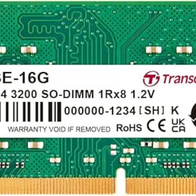 TRANSCEND 16GB JM DDR4 3200 SO-DIMM 1Rx8 2Gx8 CL22 1.2V