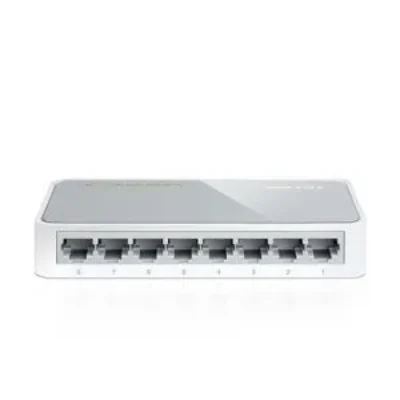 TPLINK 8-port 10/100M Desktop Switch, 8 10/100M RJ45 ports, Plastic case – TL-SF1008D