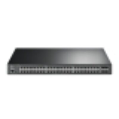 TPLINK Omada 48-Port Gigabit and 4-Port 10GE SFP+ L2+ Managed Switch with 48-Port PoE+