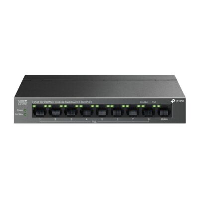 9-Port 10/100Mbps Desktop Switch with 8-Port PoE+