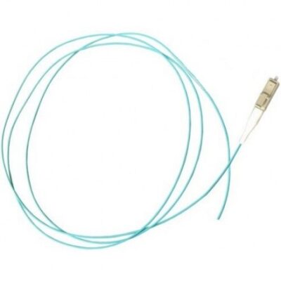 SIEMON FIBER PIGTAIL,XGLO,MM,SIMPLEX LC, 50/125,BUFFERED,1M AQUA,