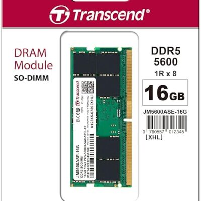 Transcend 16GB JM DDR5 5600 SO-DIMM 1Rx8 2Gx8 CL46 1.1V