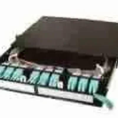 SIEMON FIBER CONNECT PANEL,FIXED TRAY BLACK,1RMS