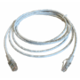 Siemon Cat6 3m Mod Cord White C/W Clear Boot Bulk (Pack 100)