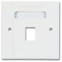 Siemon 1 Port S/G Faceplate White