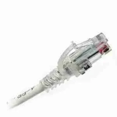 SIEMON MOD CORD CAT6 UTP 5M WHITE JKT CLEAR BOOT