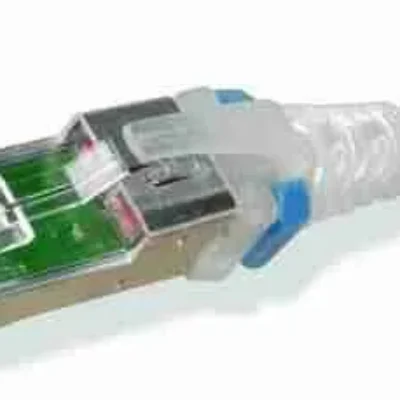 Siemon CAT6A Shielded Modular Cord 1m White