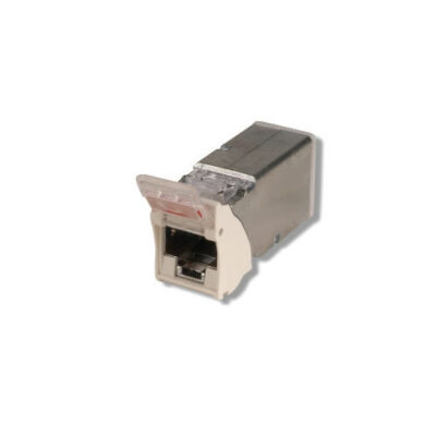 Siemon Shielded Z-MAX Cat 6A Outlet White C/W Door