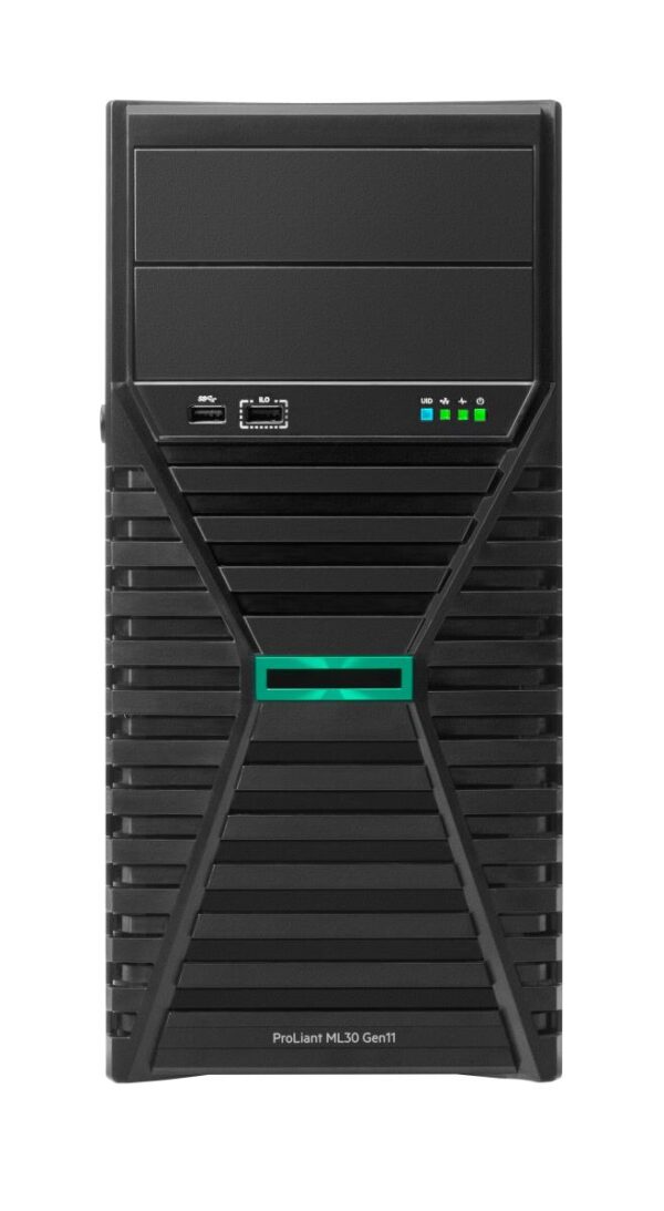 HPE ProLiant ML30 Gen11 server with one Intel® Xeon® E-2414