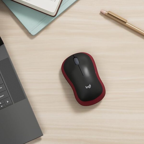LOGITECH Wireless Mouse M185 - RED - Image 2