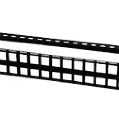 Giganet CAT 6A FTP 48 Port Blank Patch Panel with Rear Wire Manager
