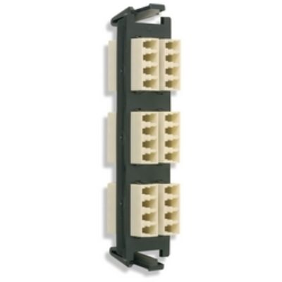 SIEMON RIC-F-LC24-01 FIBER ADAPTER PLATE,24 FIBER,LC BEIGE ADAPTER