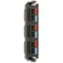 SIEMON FIBER ADAPTER PLATE,6 FIBER,SC BLACK